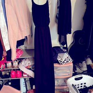 Black maxi dress